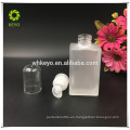 Botella de cristal cuadrada del envase cosmético de la botella de la crema de cara de la alta calidad 120ml con la bomba